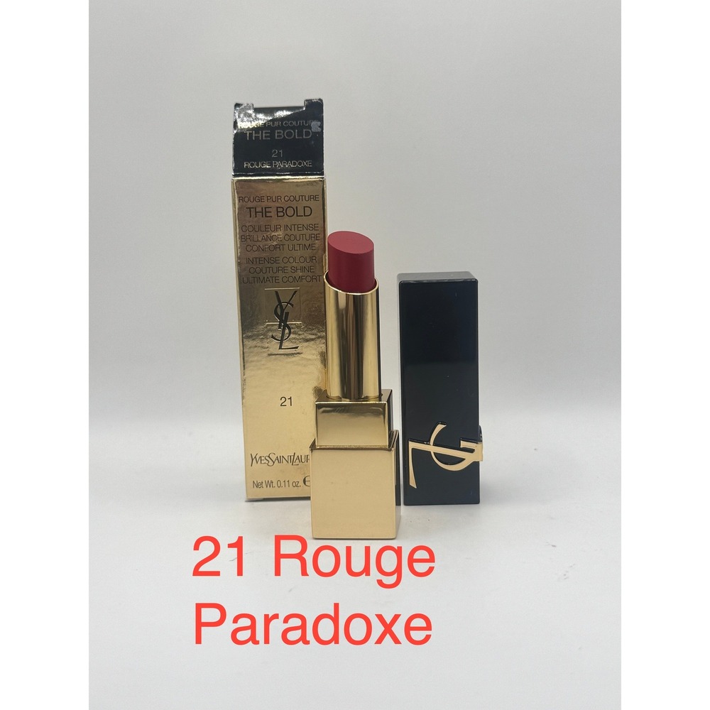 Yves Saint Laurent The Bold Lipstick 21 Rouge Paradoxe NEW